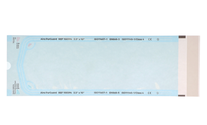 Sterilization Pouch, Blue Film, 3.50" x 10" (500/PK)
