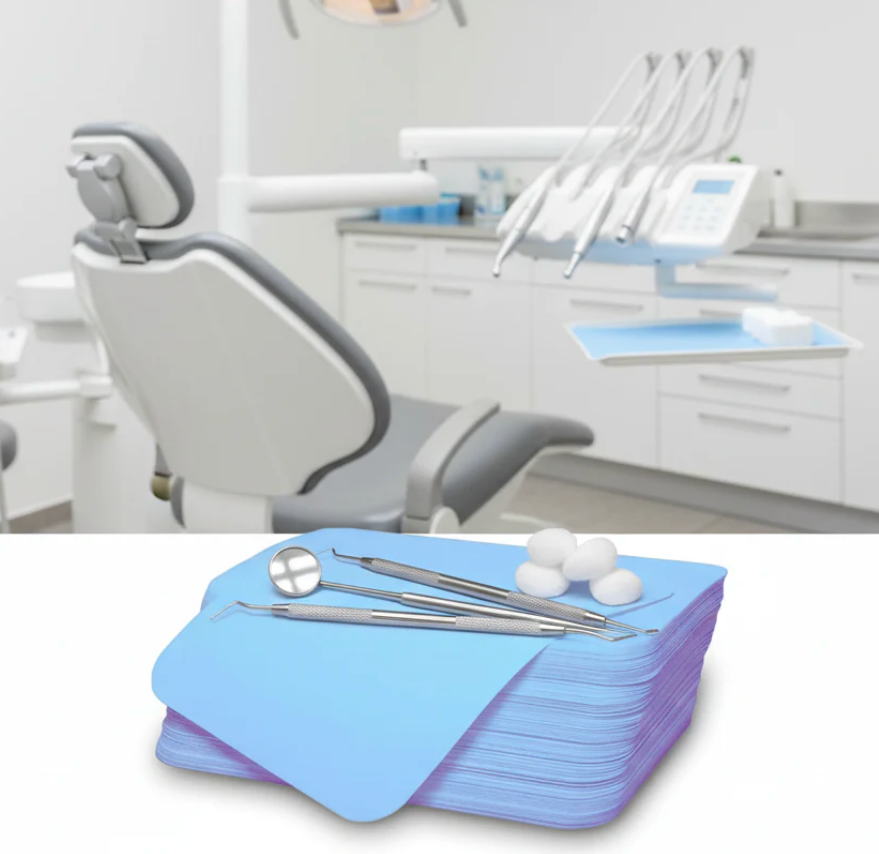 Dental Tray Paper Covers – 8-1/2" x 12-1/4" Blue (1000 Pack)