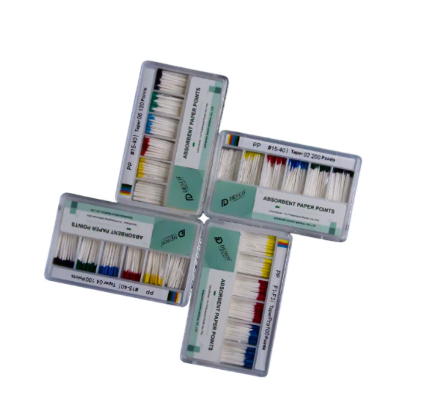 Endo Absorbent Paper Points – Taper 02, #25 (Sterile Pack)