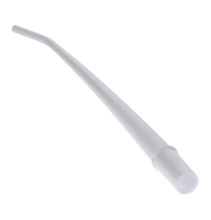 Disposable Surgical Aspirator Tips, Plastic, Small, 1/8", White, (25/Pk)
