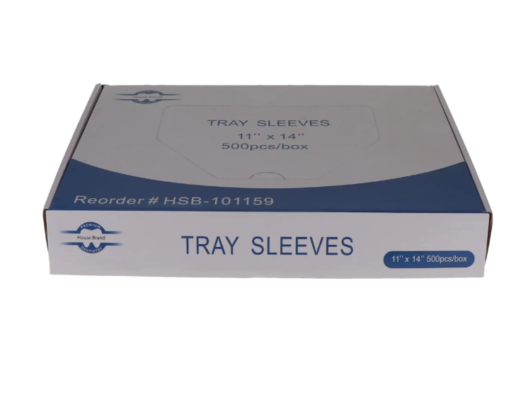 Plastic Dental Tray Sleeves – 11" x 14" (500 Box)