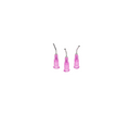 Pre-Bent Applicator Tips – 18 Ga, Pink, (100 Pack)