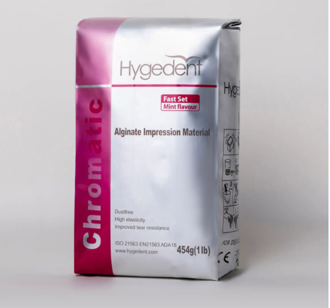 Hygedent Chromatic 2-Phase Alginate – Mint Flavor, Fast Set, Dust Free (1lb)