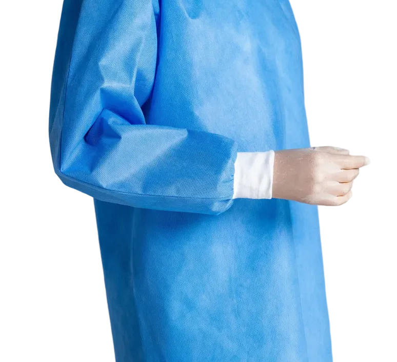 Dental or Hospital Protective Isolation Gowns Knee Length (10/PK) S/M