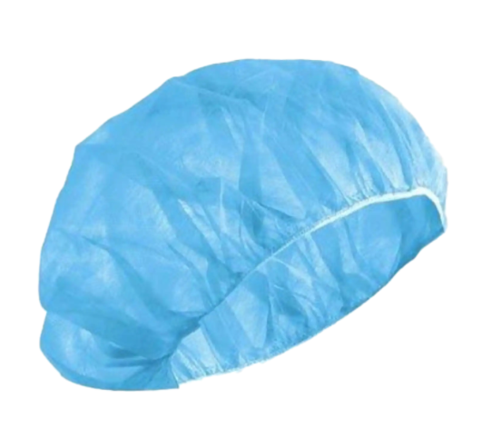 Safe Basics Bouffant Caps – 24", Blue (100 Pack)