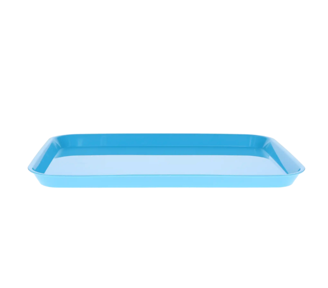 Plastic Flat Trays, Neon Blue – Dental Tray (1 Pack)